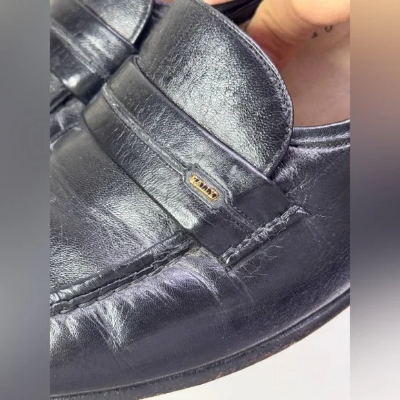 Bally of Switzerland Black Leather Loafers Men’s Shoes Sz 10 Medium MSRP:$349.95